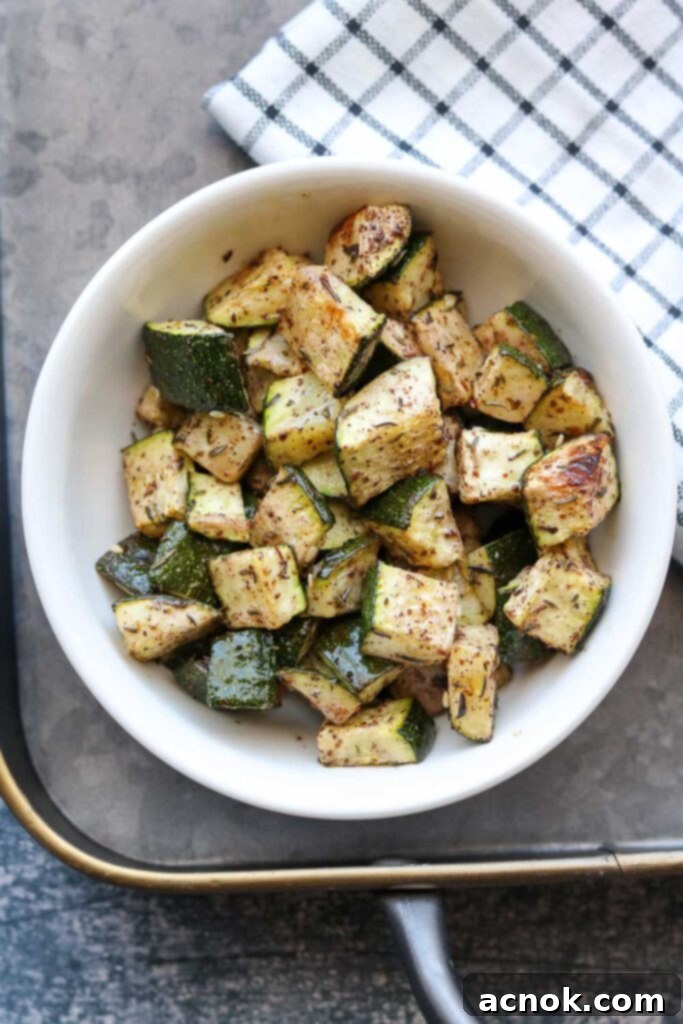 za'atar zucchini in plate on try with napkin