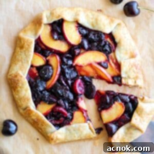 cherry galette top view
