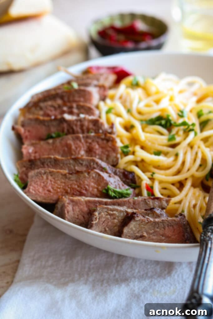 simple grilled NY strip steak with sea salt 