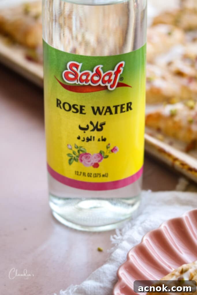 photo of rosewater for reference