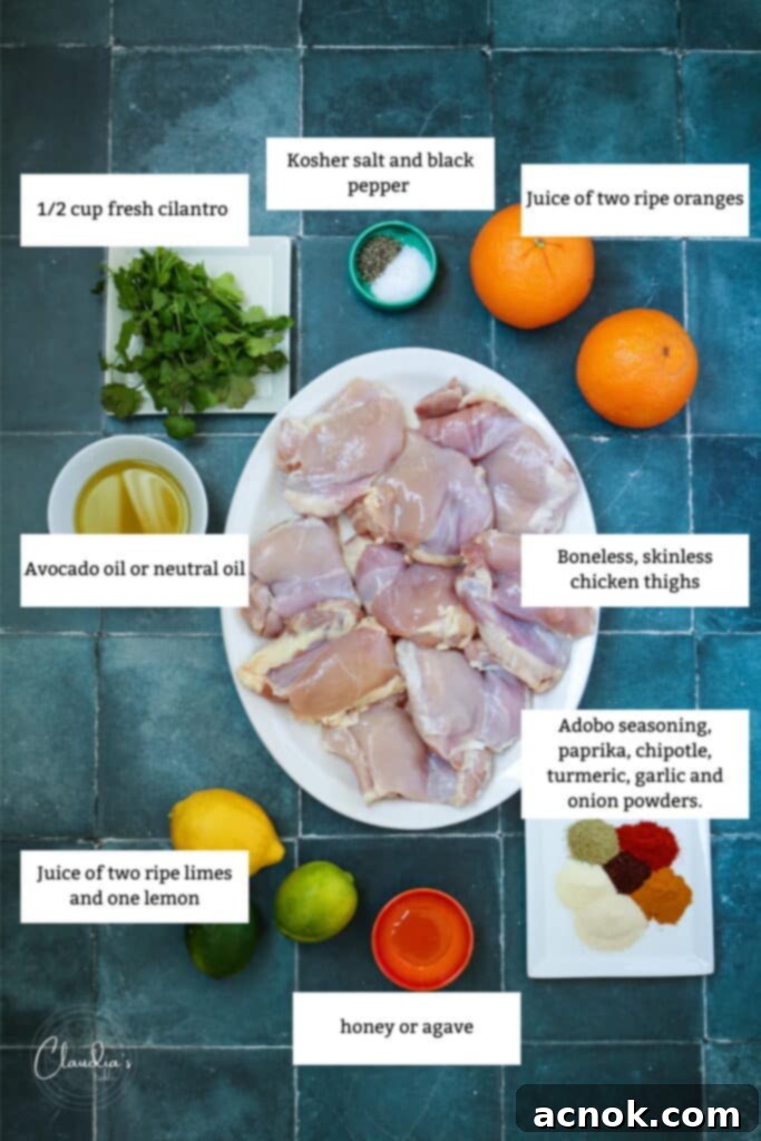 ingredients for recipe