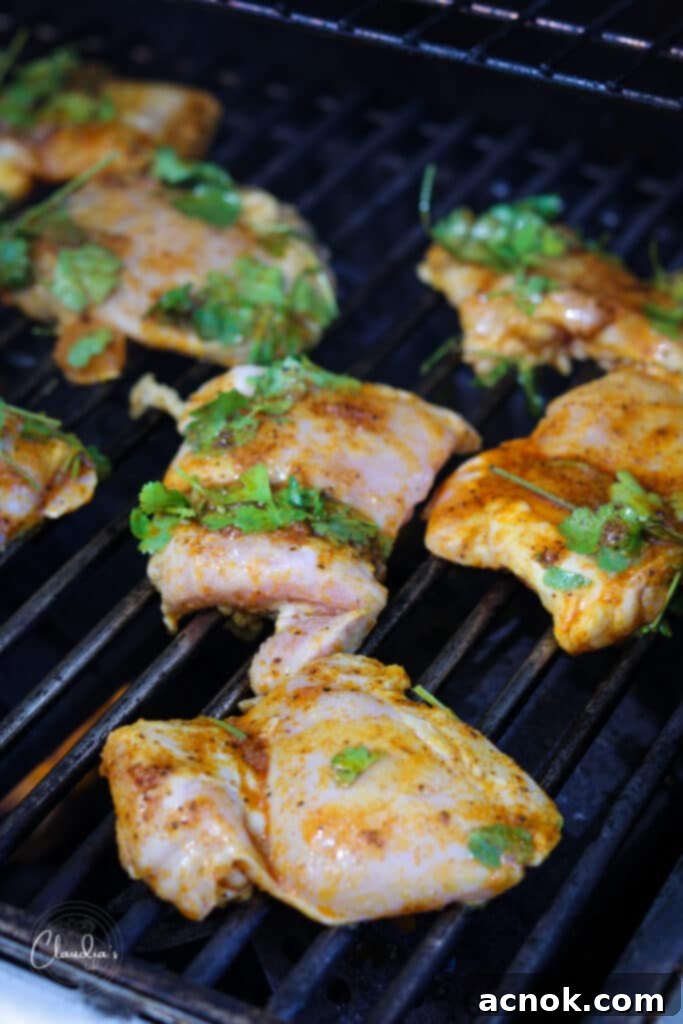 grilling chicken 