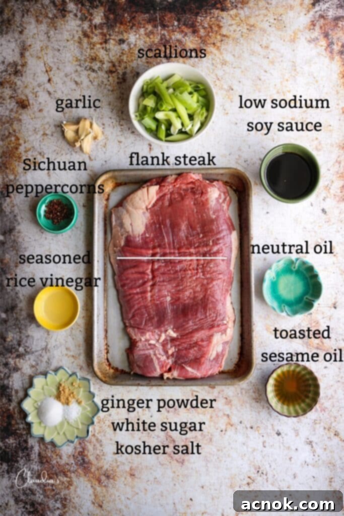 Succulent Grilled Asian Flank Steak 3 Asian marinated grilled flank ingredients