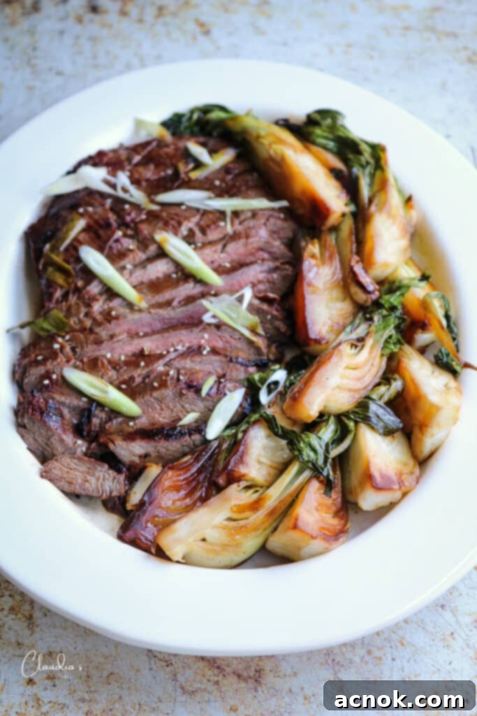 Succulent Grilled Asian Flank Steak 8 Asian marinated grill flank steak
