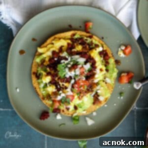 square image of breakfast tostadas